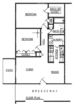 Two Bedroom Apartment with Dining Room at Wood Glen